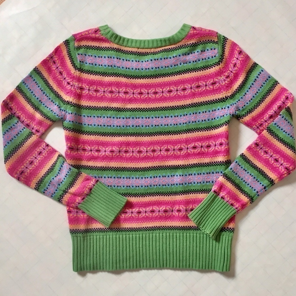 Vintage Holidays Multi color knit sweater Size S
